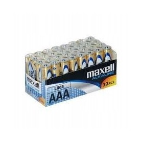32 x bateria alkaliczna MAXELL AAA LR3 R3 folia cena za 32 sztuki