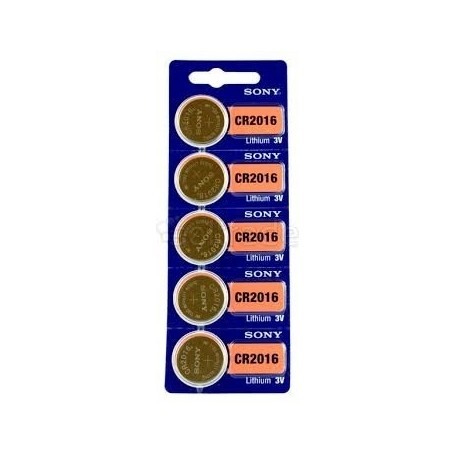 5X Bateria litowa SONY 3V CR 2016 --- 5 sztuk