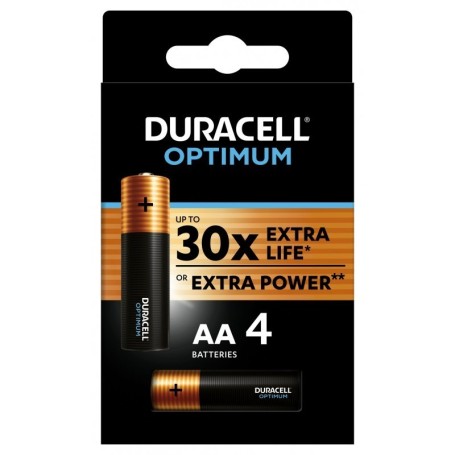 4 x bateria alkaliczna DURACELL OPTIMUM LR6 AA R6