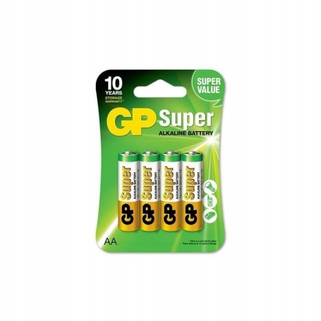 BATERIA ALKALICZNA GP SUPER AA LR6 R6 4 szt