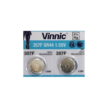 Bateria srebrowa VINNIC 357 SR 44 SW SR44 cena za 2 sztuki