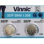 Bateria srebrowa VINNIC 357 SR 44 SW SR44 cena za 2 sztuki