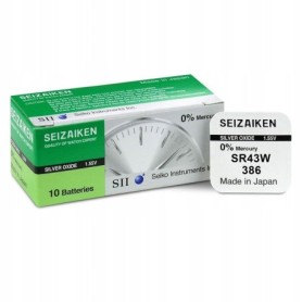 Bateria srebrowa SEIZAIKEN 301 SR43W SR 43 W