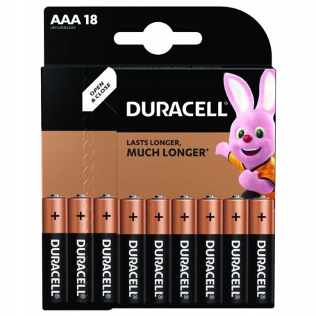 Bateria alkaliczna DURACELL LR3 AAA R3 18 szt