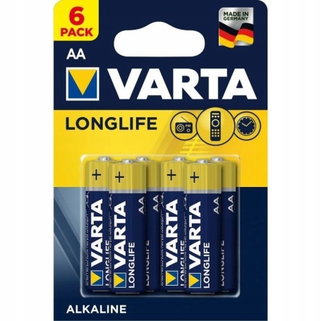 BATERIA VARTA LONGLIFE AA LR6 R6 alkaliczna 6 szt