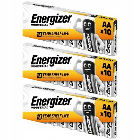 3 x bateria INDUSTRIAL ENERGIZER AA LR6 R6 10 szt
