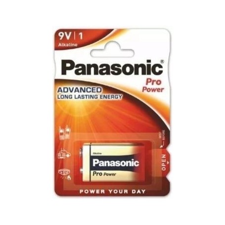 Bateria alkaliczna PANASONIC 6LR61 6F22 9V Pro Power wzmocniona