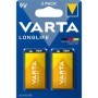 Bateria VARTA LONGLIFE 9V 6LR61 6F22 blister 2 szt
