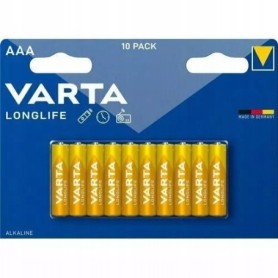 Bateria alkaliczna VARTA AAA LR3 R3 LONGLIFE 10 szt