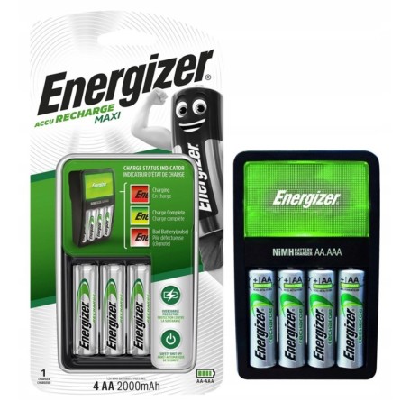 ADOWARKA ENERGIZER MAXI + 4 AKUMULATORKI R6 AA 2000mAh