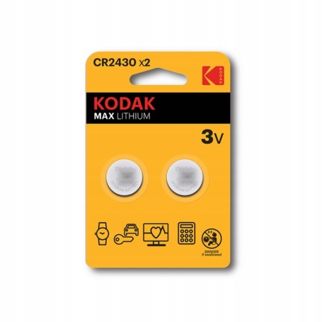 Bateria litowa KODAK MAX CR2430 3V CR 2430 2 szt