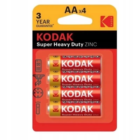 Bateria KODAK super heavy duty R6 AA cena za 4 szt