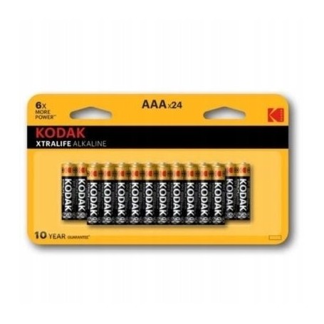 Bateria alkaliczna KODAK AAA LR3 R3 cena za 24 sztuki