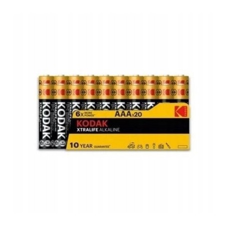 Bateria alkaliczna KODAK AAA LR3 R3 cena za 20 sztuk