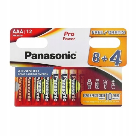 Bateria alkaliczna PANASONIC LR3 Pro Power AAA R3 cena za 12 szt