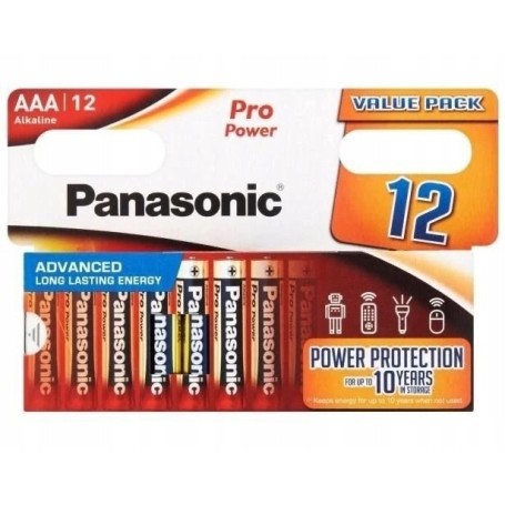 Bateria alkaliczna PANASONIC LR3 Pro Power AAA R3 cena za 12 szt