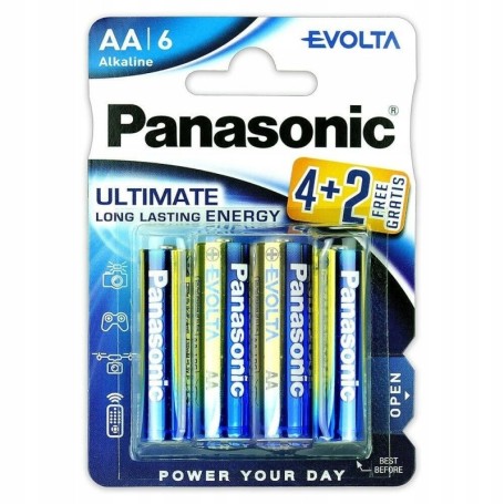 Bateria alkaliczna PANASONIC LR6 EVOLTA AA cena za 6 zt