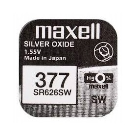 1x bateria srebrowa MAXELL SR626sw AG4 377 SR 626