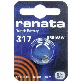 1 x BATERIA SREBROWA RENATA SR 516 SW 317 SR62
