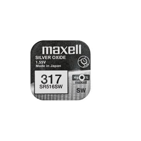 1 x BATERIA SREBROWA MAXELL SR 516 SW 317 SR62
