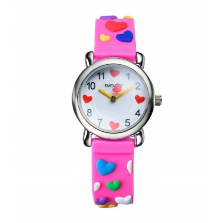 Zegarek FANTASTIC serduszka metalowa koperta