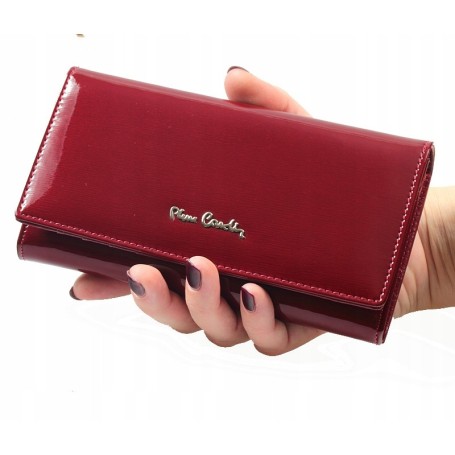 Portfel PIERRE CARDIN lakierowana sk¢ra + pudeko