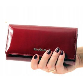 Portfel PIERRE CARDIN lakierowana sk¢ra + pudeko