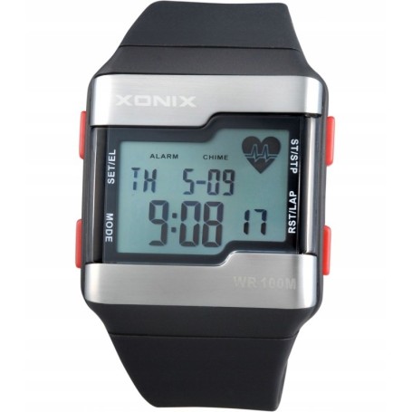 Zegarek XONIX HRM4 10ATM PULSOMETR TRENING BMI kal