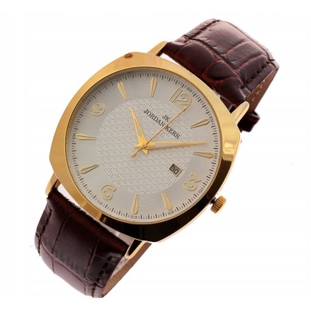 Zegarek JORDAN KERR klasyczny stalowy MAXIMUS data