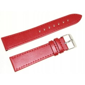 Pasek do zegarka JORDAN KERR 8 mm czerwony sk¢ra naturalna