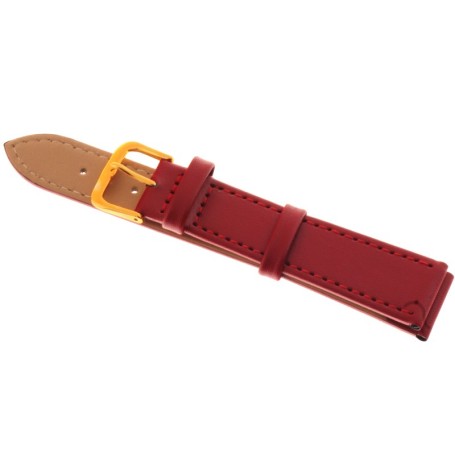 Pasek do zegarka JORDAN KERR 8 mm czerwony sk¢ra naturalna