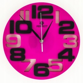 Kolorowy zegar cienny Perfect WL 689A DU½E CYFRY