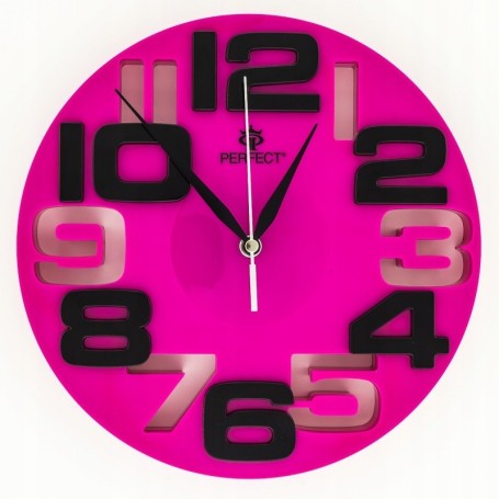 Kolorowy zegar cienny Perfect WL 689A DU½E CYFRY
