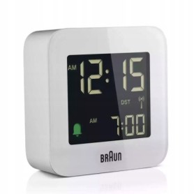 Budzik BRAUN BC08 alarm podwietlenie LCD DCF