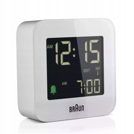 Budzik BRAUN BC08 alarm podwietlenie LCD DCF