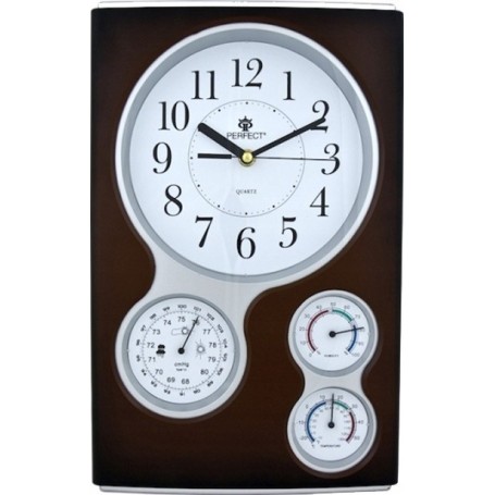 Zegar stacja PERFECT barometr higrometr termometr