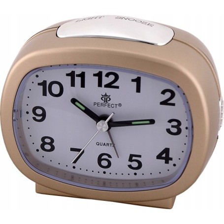 Budzik kwarcowy zegar PERFECT 713 alarm podwietlenie