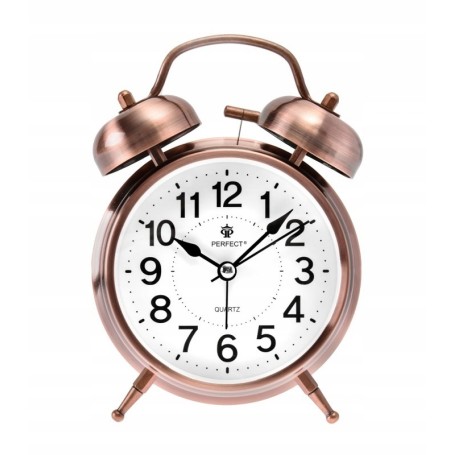 Zegar budzik kwarcowy PERFECT bardzo gony GONG