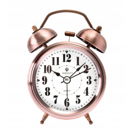 Zegar budzik kwarcowy PERFECT bardzo gony GONG