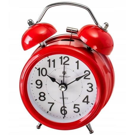 Zegar budzik kwarcowy PERFECT bardzo gony GONG