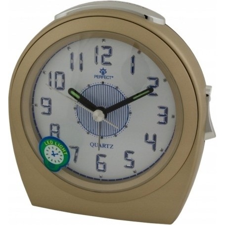 Zegar Budzik kwarcowy PERFECT podwietlenie LED
