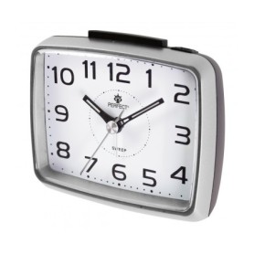 Budzik kwarcowy PERFECT 879 zegar alarm podwietlenie pyn¥cy mechanizm