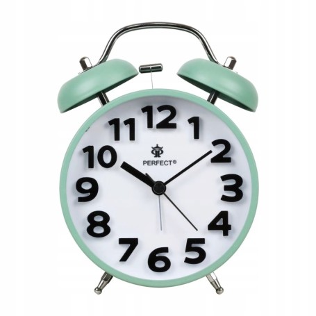 Zegar Budzik kwarcowy PERFECT 11502 GONY ALARM PODWIETLENIE PYN¤CY