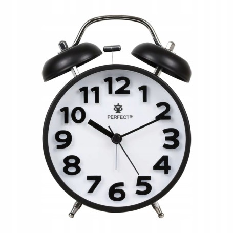 Zegar Budzik kwarcowy PERFECT 11502 GONY ALARM PODWIETLENIE PYN¤CY