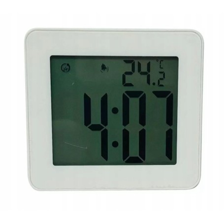 Zegar Budzik kwarcowy PERFECT JB 8209 LCD ALARM TEMPERATURA przyssawka