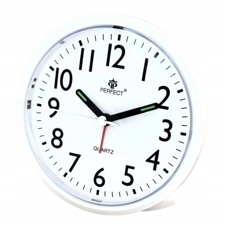 Zegar Budzik kwarcowy PERFECT 2829 ALARM PODWIETLENIE pyn¥cy mechanizm