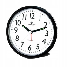Zegar Budzik kwarcowy PERFECT 2829 ALARM PODWIETLENIE pyn¥cy mechanizm