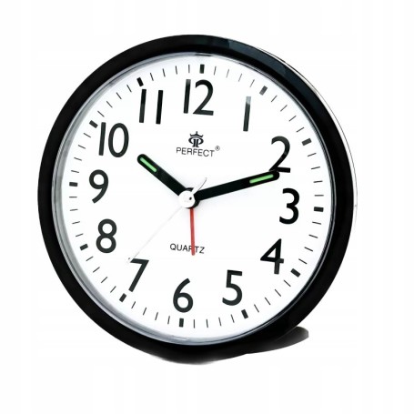 Zegar Budzik kwarcowy PERFECT 2829 ALARM PODWIETLENIE pyn¥cy mechanizm