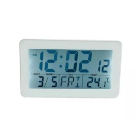 Zegar Budzik kwarcowy PERFECT JB 8203 PODWIETLENIE ALARM kalendarz