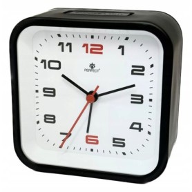 Zegar Budzik kwarcowy PERFECT 2469 ALARM podwietlenie pyn¥cy